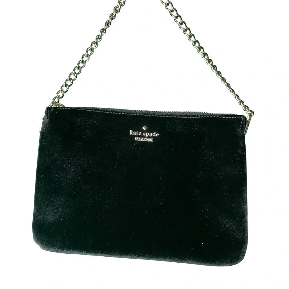 Kate Spade New York 249634 Womens Dawn Place Velvet Madelyne Hand Bag Black. - Picture 2 of 15